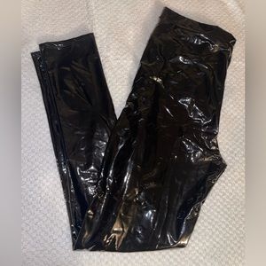 Fashionnova - late night text vinyl pants